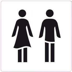 Ivana Pictogram Toilet Man/Vrouw 100X100 Mm 51188 van Ivana te koop bij Schroef.nl. Art.nr: 10905