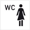 Ivana Pictogram Wc Vrouw 100X100 Mm 51190 van Ivana te koop bij Schroef.nl. Art.nr: 10908