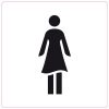 Ivana Pictogram Toilet Vrouw 100X100 Mm 51192 van Ivana te koop bij Schroef.nl. Art.nr: 10910