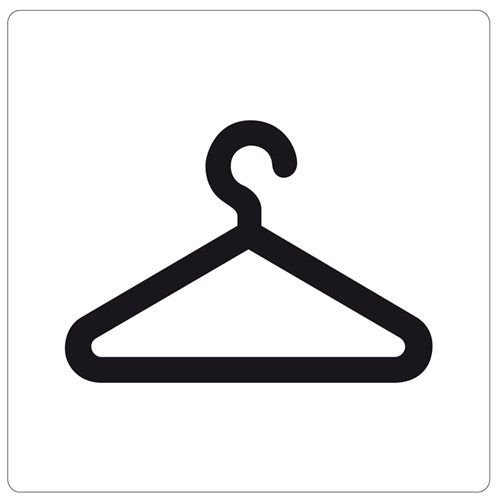 Ivana Pictogram Garderobe 100X100 Mm 51193 van Ivana te koop bij Schroef.nl. Art.nr: 10917