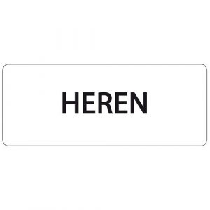 Ivana Tekstbord Heren Horizontaal 150X60 Mm 51218 van Ivana te koop bij Schroef.nl. Art.nr: 11220
