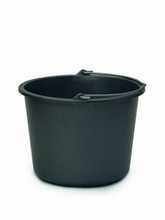 Gripline bouwemmer plastic zwart 12 liter