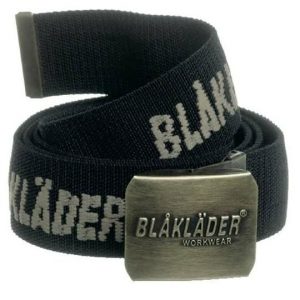 Blaklader broekriem 4003 stretch zwart beige tekst