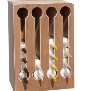 Kitkokerkast hout voor 4 soorten kit 435x185x255 mm