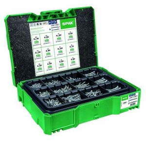 Spax Assortimentsbox Schroeven Torx Platkop 12 Maten van Spax te koop bij Schroef.nl. Art.nr: 71527