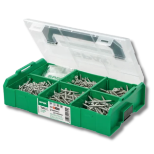 Spax assortimentsbox schroeven platkop kleine maten 703 stuks 5000009162019