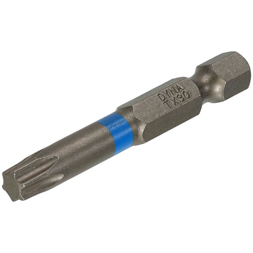 Dynaplus bit torx t-30 lengte 50mm set=5 st blauw