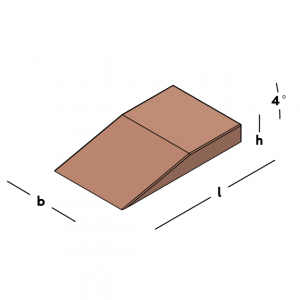 GB Stelwiggen Rood 40x23x5mm voor Kalkzandsteen Stellen, verpakt per 450 stuks - Afbeelding 2
