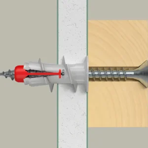 Fischer duoblade gipsplaatplug doos = 50 stuks schroefdiameter van 4-5 mm, zonder schroeven - Afbeelding 2