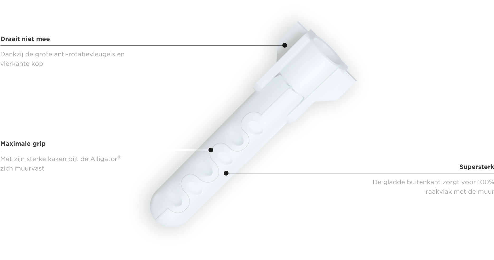 Toggler alligator plug 8x40 mm doos = 100 stuks voor schroeven van 4-6 mm dikte - Afbeelding 2