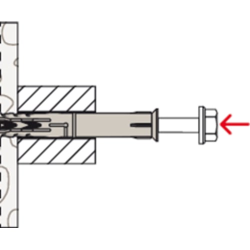 Fischer Constructieplug SXR-FUS 10x52 mm TX40/SW13 502456 per stuk te bestellen - Afbeelding 4