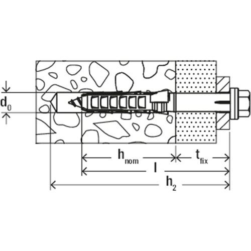 Fischer Constructieplug SXR-FUS 10x52 mm TX40/SW13 502456 per stuk te bestellen - Afbeelding 2