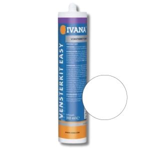 Ivana Vensterkit Easy Wit 310ml (glaskit) IVA0001220