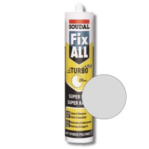 Soudal Fix All Turbo mett Komo keur Grijs 290 ml handvast na 20 minuten 124805
