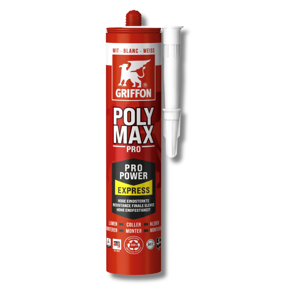 Griffon PolyMax Pro Power Express Montagelijm Wit 435 gram 6306289