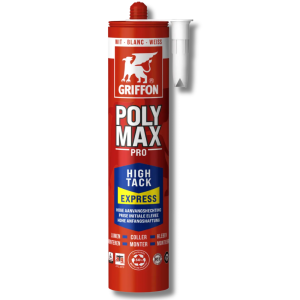 Griffon PolyMax High Tack Montagelijm Express Wit 435 gram