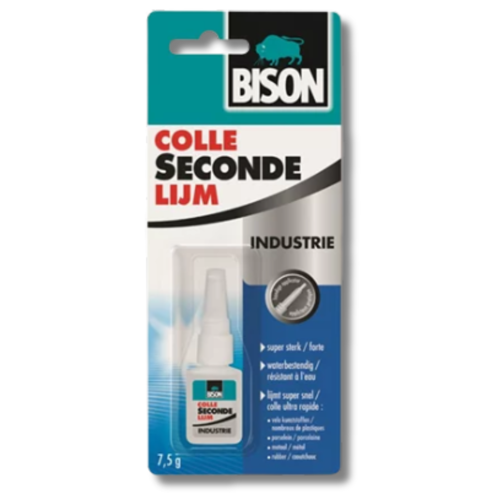 Bison secondenlijm industrie 7,5 gram