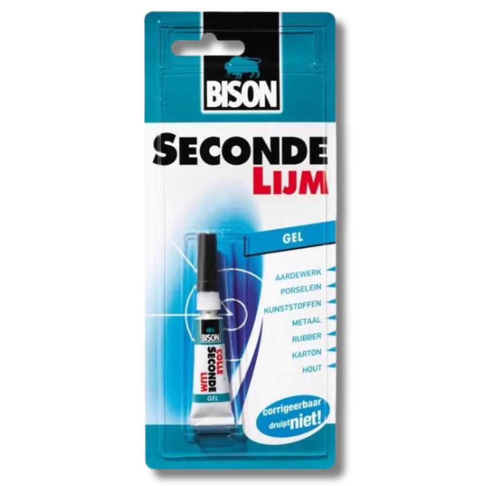 Bison secondelijm gel 3 gram