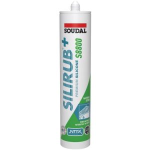 Soudal Silirub+ S8000 Neutrale Siliconenkit voor natuursteen Antraciet 300ml 120987