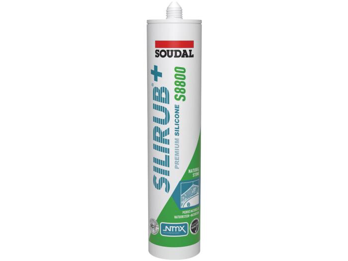 Soudal Silirub+ S8000 Neutrale Siliconenkit voor natuursteen Antraciet 300ml 120987