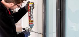 Soudafoam FR HY Gun Brandwerende PUR Schuim rood met NBS (schroefdop) aansluiting 750ml 146750 - Afbeelding 2