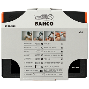 Bahco bit-dop sleutelset met ratel 2058/s26 - Afbeelding 5