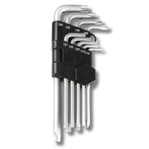 Ivana Sleutelset Torx T10-15-20-25-27-30-40-45-50 9-delig met kunststof houder 55138