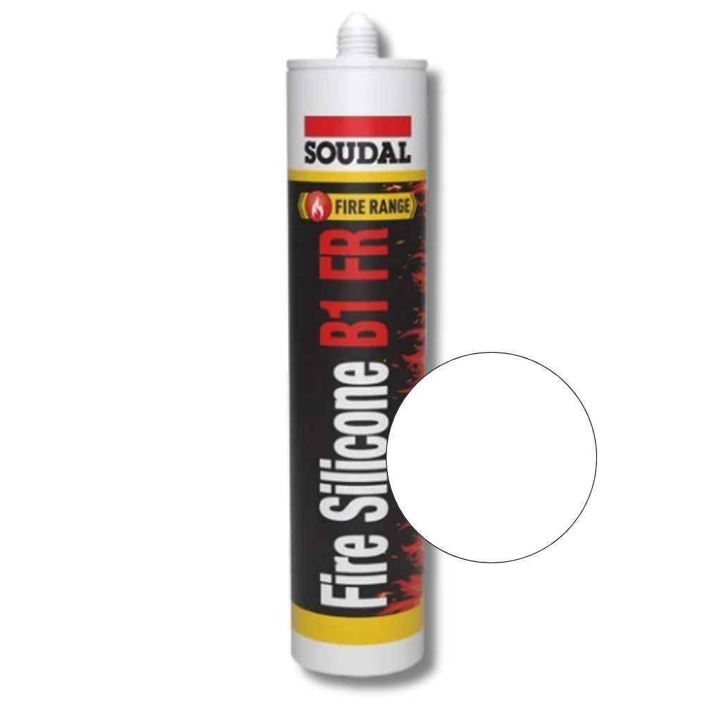 Soudal Brandwerende Siliconenkit wit Fire Silicone B1 FR 300ml 147413
