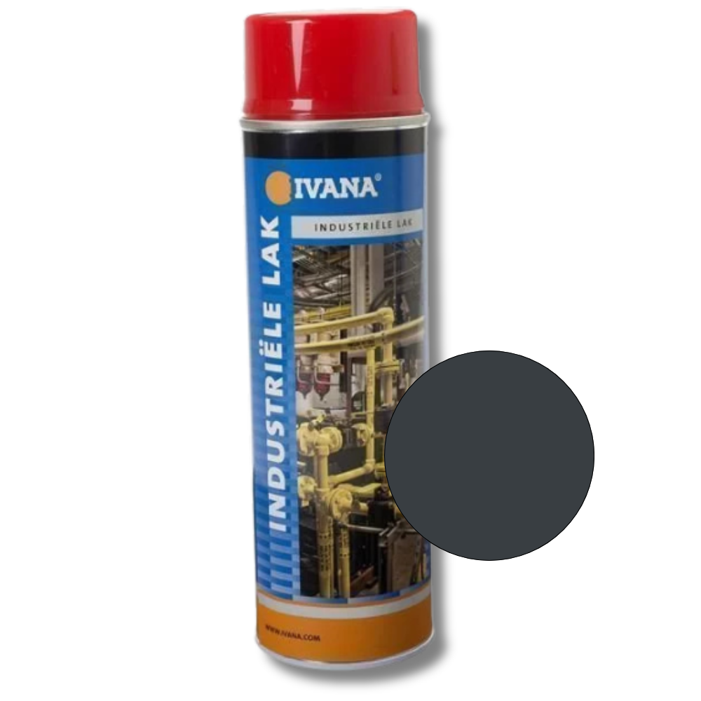 Ivana spuitbus lak antraciet grijs ral 7016hg 500 ml indutrie kwaliteit