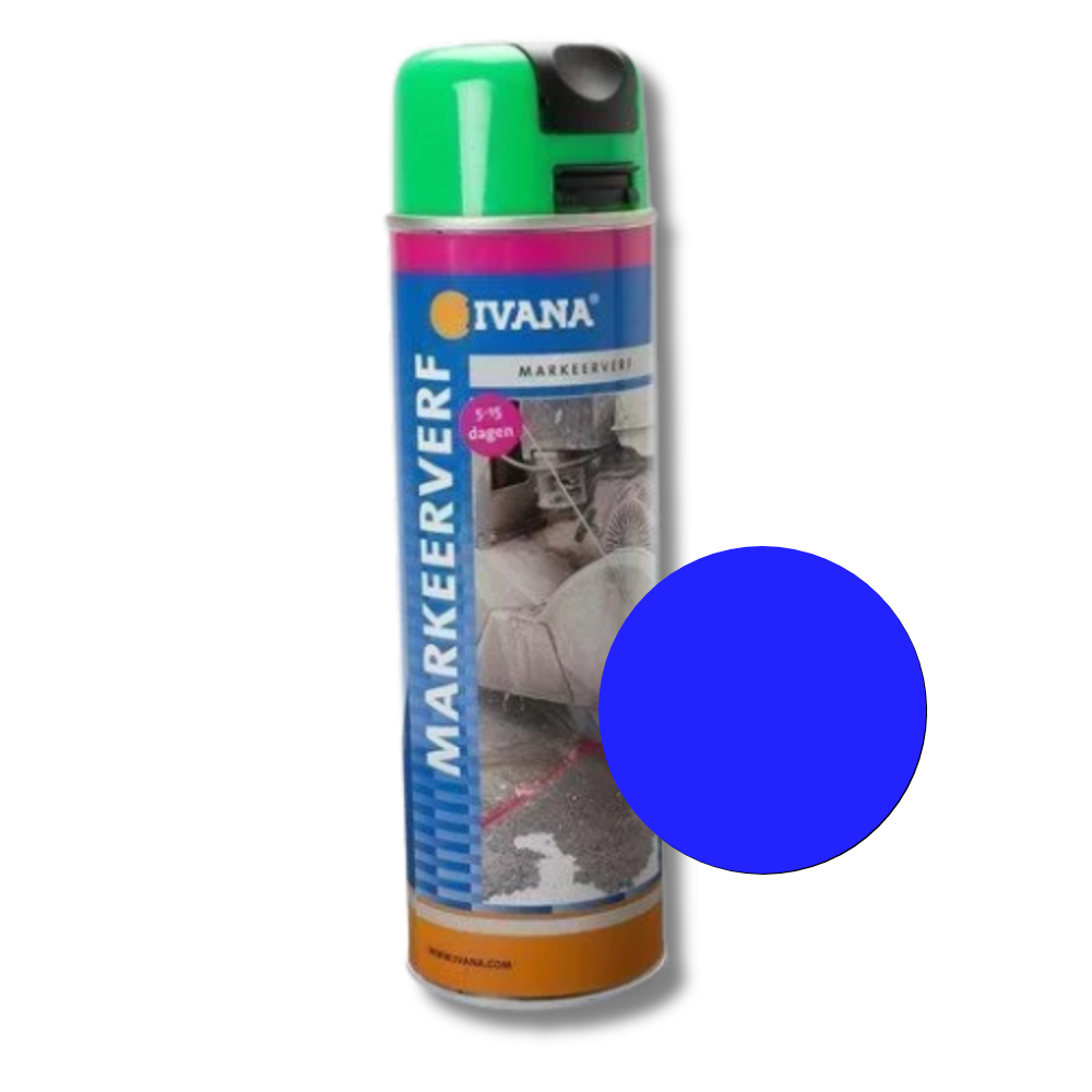 Ivana markeerverf 5-15 dagen fluor blauw 500 ml