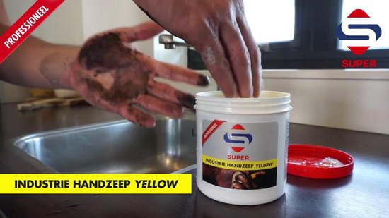 Super Industrie Handzeep Geel (met schuurkorrels) 600 ml - Afbeelding 2