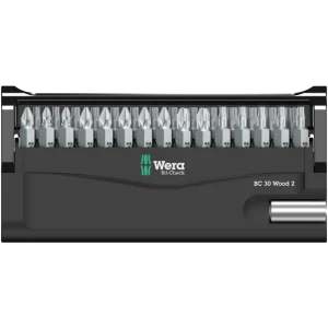 Wera bitset hout 30-delig bc 30 wood 2 05057432001 in degelijke houder - Afbeelding 2