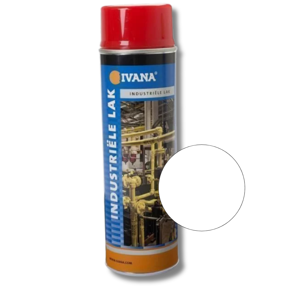 Ivana spuitbus lak wit ral 9010 mat 500 ml