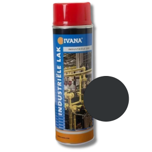 Ivana spuitbus lak zwart grijs ral 7021hg 500 ml