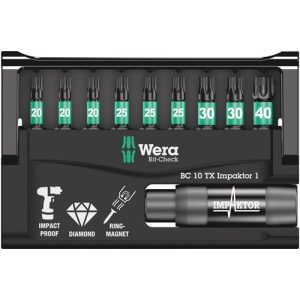 Wera Impact Bitset BC 10 TX Impactor 1, 10-delig 05057688001 alleen Torx impact - Afbeelding 2
