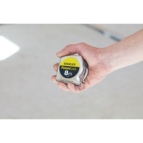 Stanley Powerlock Rolbandmaat 8 meter, 25 mm breed 0-33-198 - Afbeelding 5
