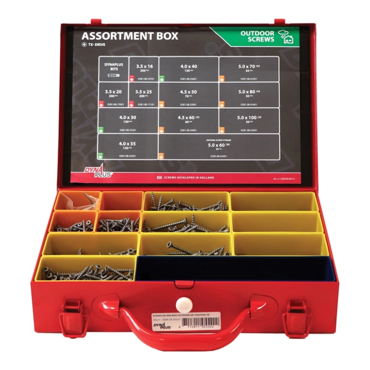 Dynaplus assortimentkoffer Outdoor AR-Coating Torx 1390 delig - Afbeelding 2