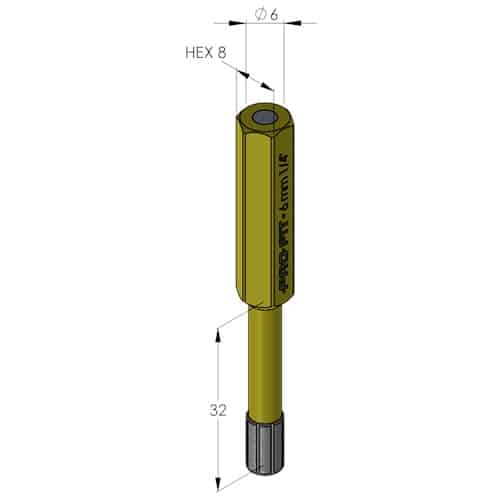 Pro-Fit Diamond Dry gatzaag 6 mm 0903 natuursteen (graniet) en harde tegels - Afbeelding 2