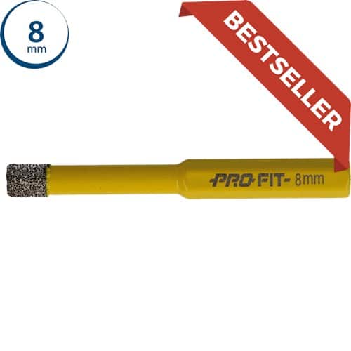 Pro-Fit Diamond Dry gatzaag 8 mm 0903 natuursteen (graniet) en harde tegels