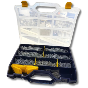 Woodies assortimentskoffer torx verzinkt 1200 schroeven compleet met 6 bitjes in tayg koffer