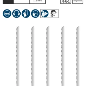 Bosch Decoupeerzaagbladen a 5 stuks T321AF voor dun staal 1-3 mm buizen en aluminium profielen - Afbeelding 3