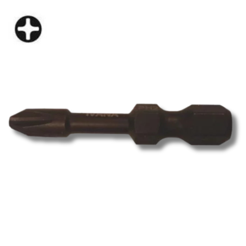Ivana impactbit 1/4"x 38mm set=3 st ph-1 iva001176