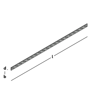 Gb ankerstrip 1000x30x5 mm verzinkt 01510 prijs per stuk, per stuk te bestellen. - Afbeelding 2