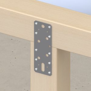 Gb koppelplaat verzinkt 180x60x2,5mm 072210 - Afbeelding 2