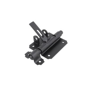 Hangslotgrendel zwart 80x70 mm - Afbeelding 2