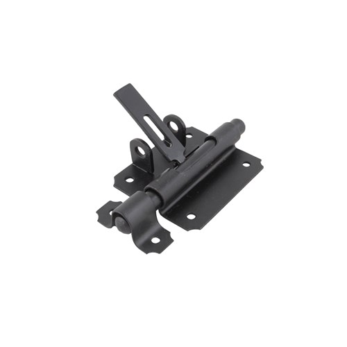 Hangslotgrendel zwart 80x70 mm - Afbeelding 2