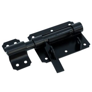Hangslotgrendel zwart 100x80 mm - Afbeelding 2