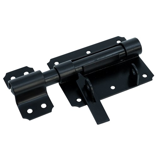 Hangslotgrendel zwart 100x80 mm - Afbeelding 2