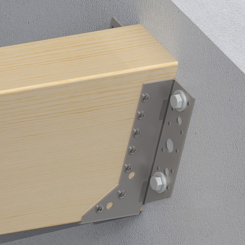 Gb Balkdrager (Raveeldrager) houtmaat 46x146mm zware uitvoering verzinkt 0783105 - Afbeelding 3