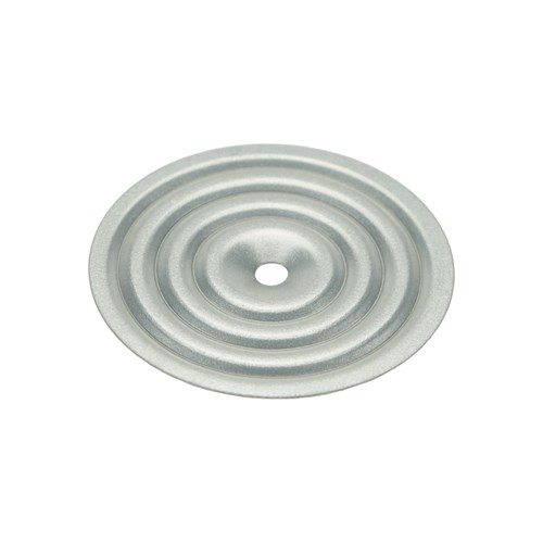 Gb Dakplaatje Sendzimir verzinkt, voor het bevestigen van dakisolatieplaten. Diameter 70 mm set van 10 stuks. 86068